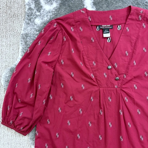 Ariat Peasant Top Chimayo Blouse - Picture 3 of 11